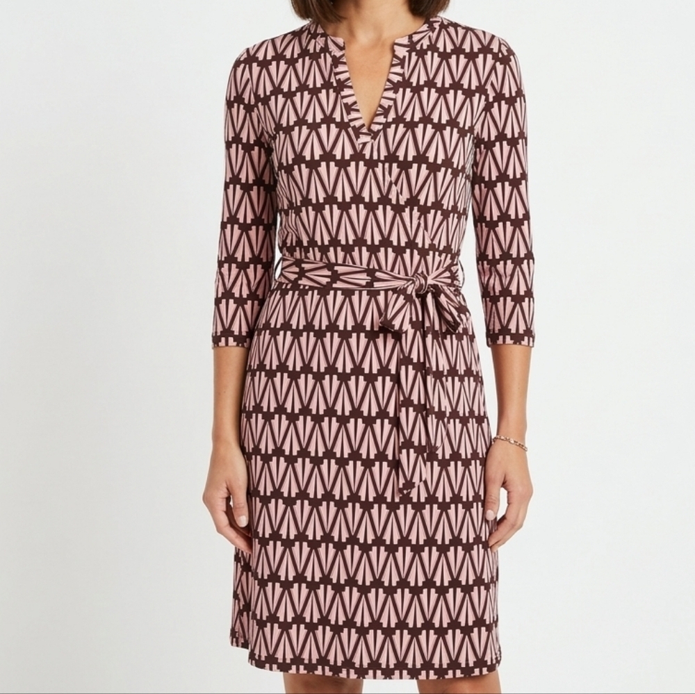 Beautiful DM Collection Geometric Shirt Dress EUC ❤️ - Picture 13 of 14